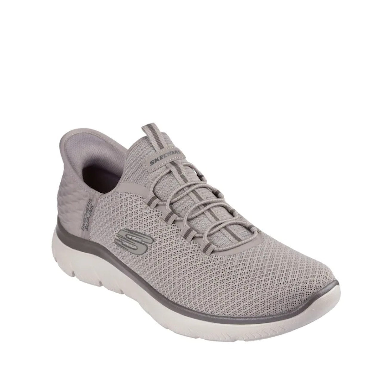 Skechers Mens Summits Slip-Ins Sneakers US 13 EU 47.5 Taupe Grey NWT