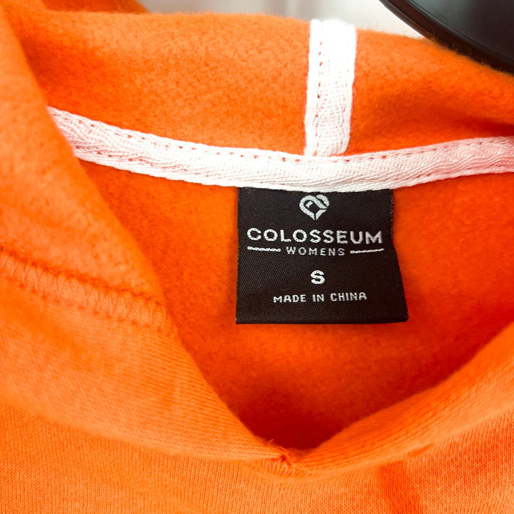 COLOSSEUM Womens Sam Houston State Stripe Pullover Hoodie Small Orange White NWT