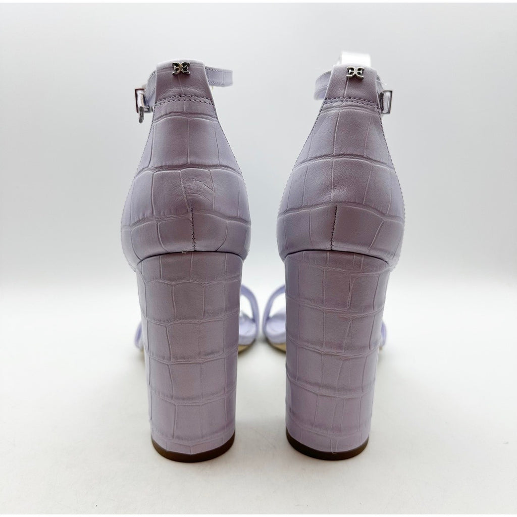 SAM EDELMAN Womens Yaro Dress Sandals Size 10M Purple Leather Heel NWOB