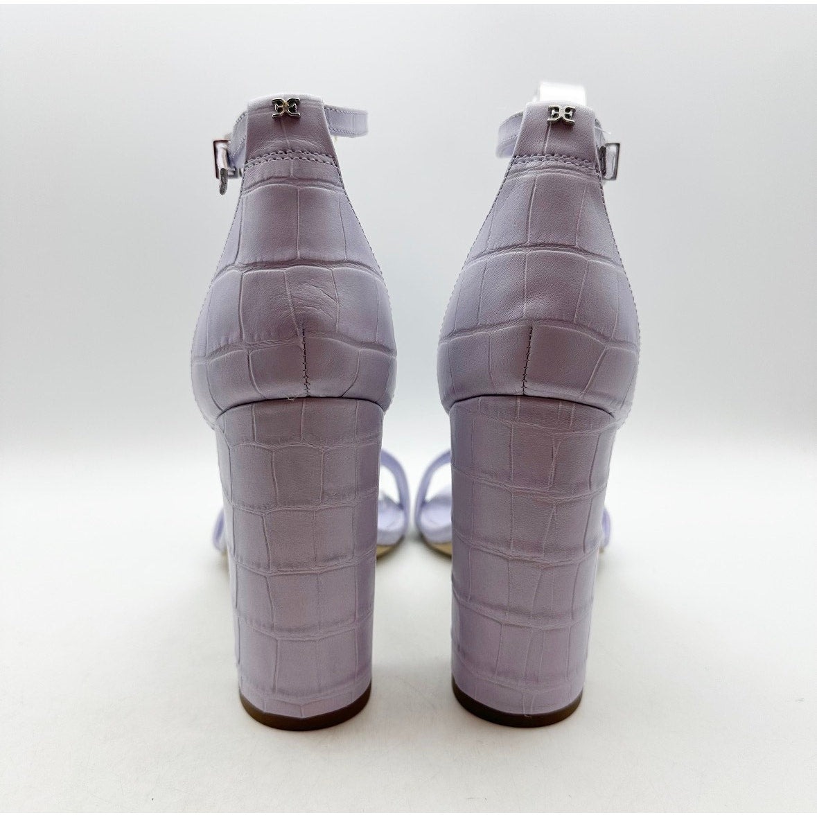 SAM EDELMAN Womens Yaro Dress Sandals Size 10M Purple Leather Heel NWOB