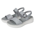 SKECHERS Womens Wilshire Boulevard Illusion of Love Sandals Size 7 Grey NIB