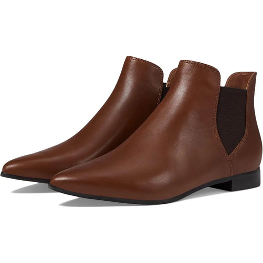 Cole Haan Womens Hara Bootie US 6.5 Wide EU 37 Dark Brown Leather NIB