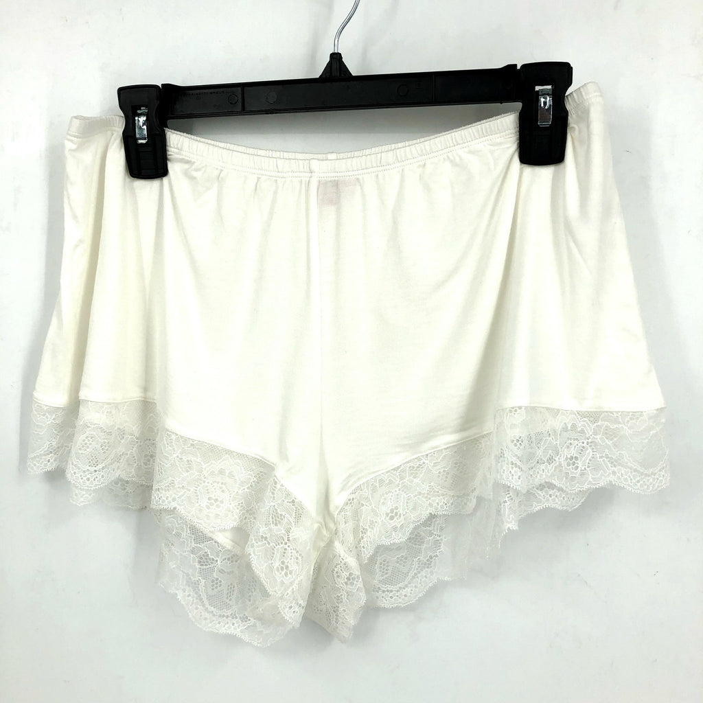 EBERJEY Women's Malou Short Pajamas Set Medium Ivory White Lace NWT