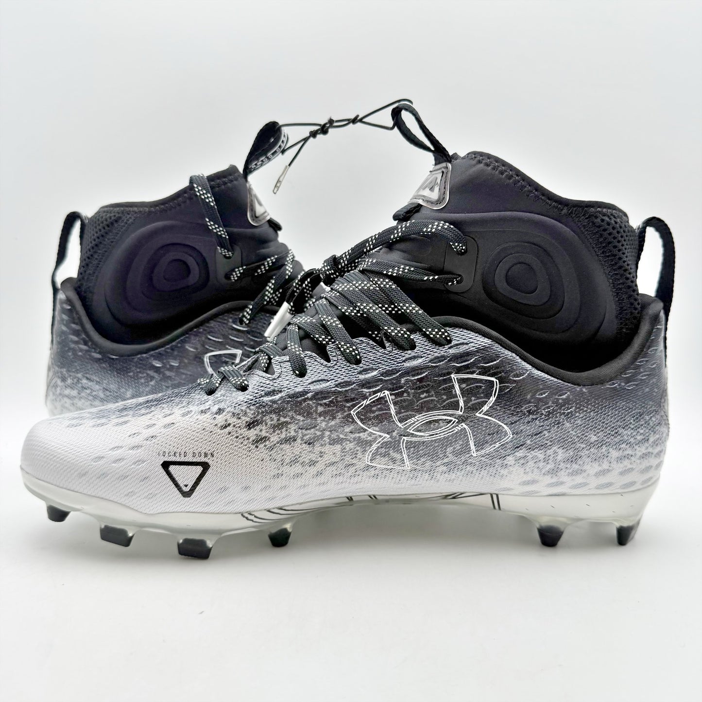 Under Armour Mens Spotlight Lux Mc 2.0 Football Cleats US 10 Black White NWOB