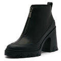 SOREL Womens Brex Heel Zip Bootie US 7 EU 38 Black Leather Waterproof NIB
