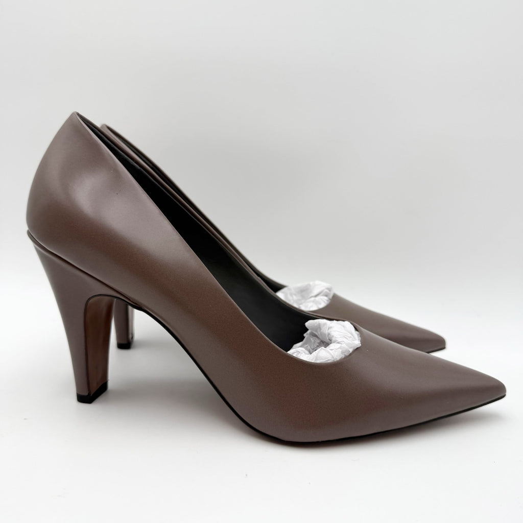 Franco Sarto Womens Sage Pumps Size 10 M EU 41 Truffle Brown Leather Heels NIB