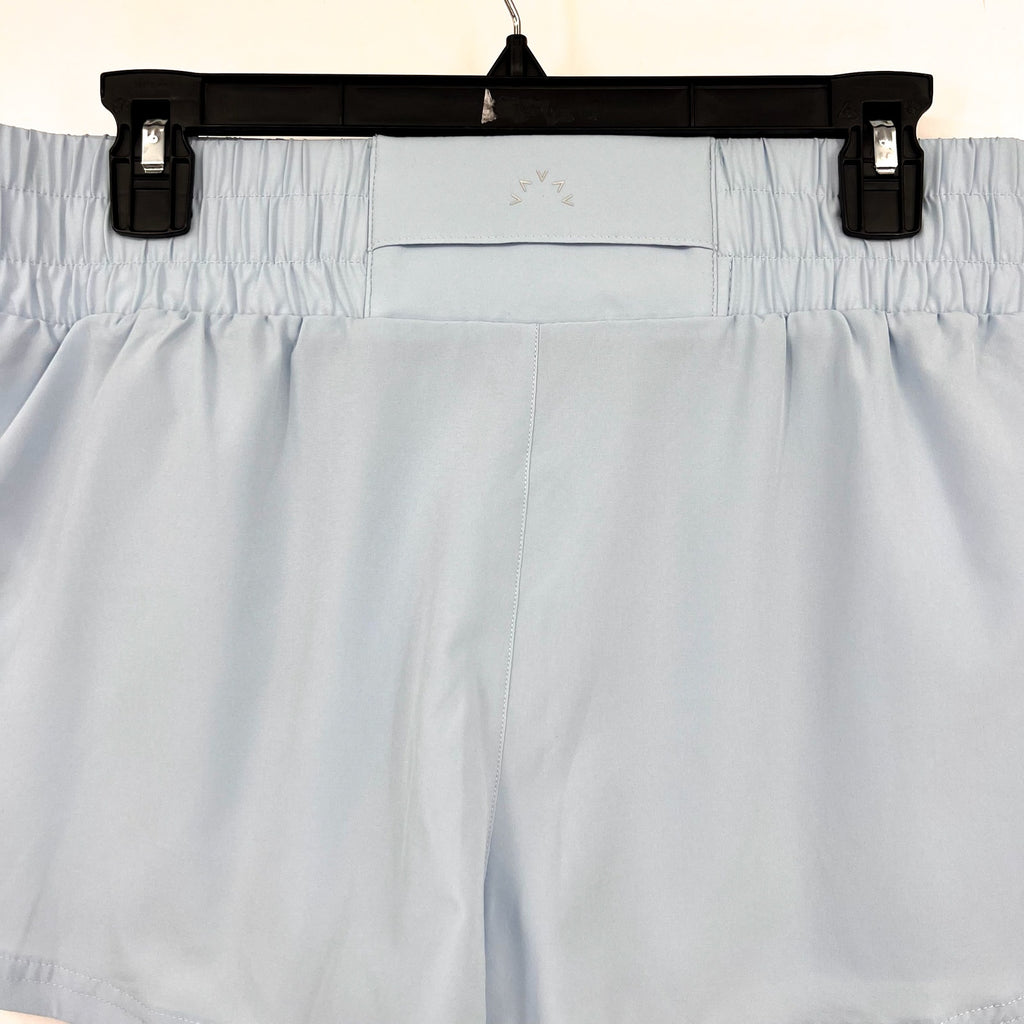 VARLEY Women's Kallin Running Shorts Medium Cashmere Blue 1.5" Inseam Liner NWT