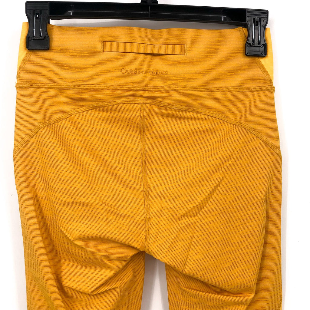 OUTDOOR VOICES Women's TechSweat™ Core 3/4 Legging XS Yellow Citrus NWT