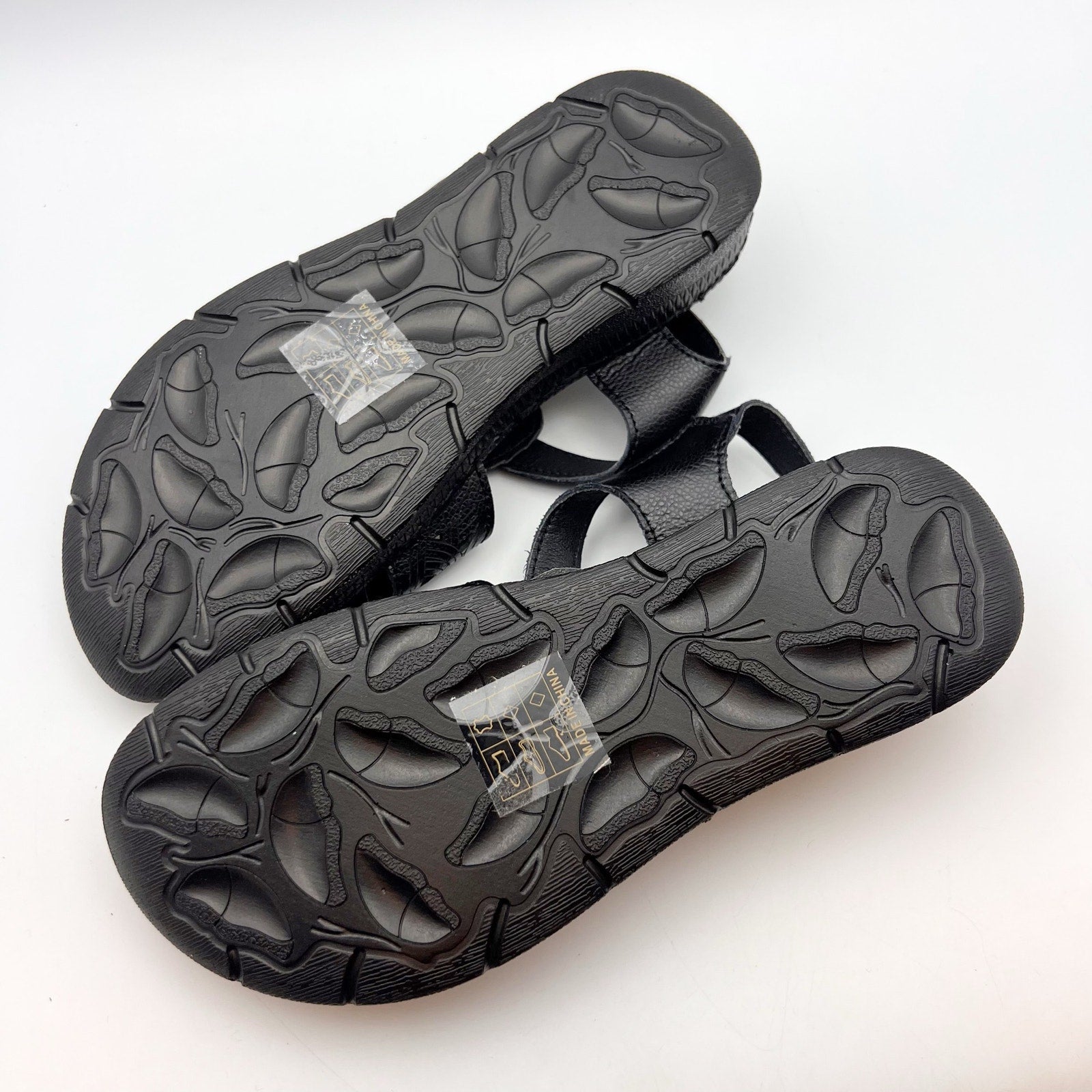 Spring Step Womens Hermila Sandals EU 37 US 6.5-7 Black Faux Leather NWOB