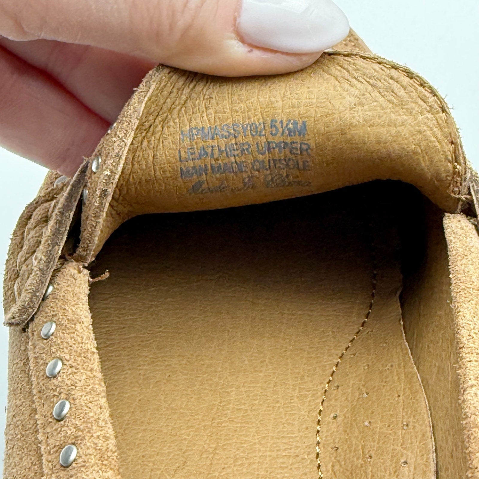 Donald Pliner Womens Massy Loafers US 5.5M EU 36 Brown Suede Studs NWOB