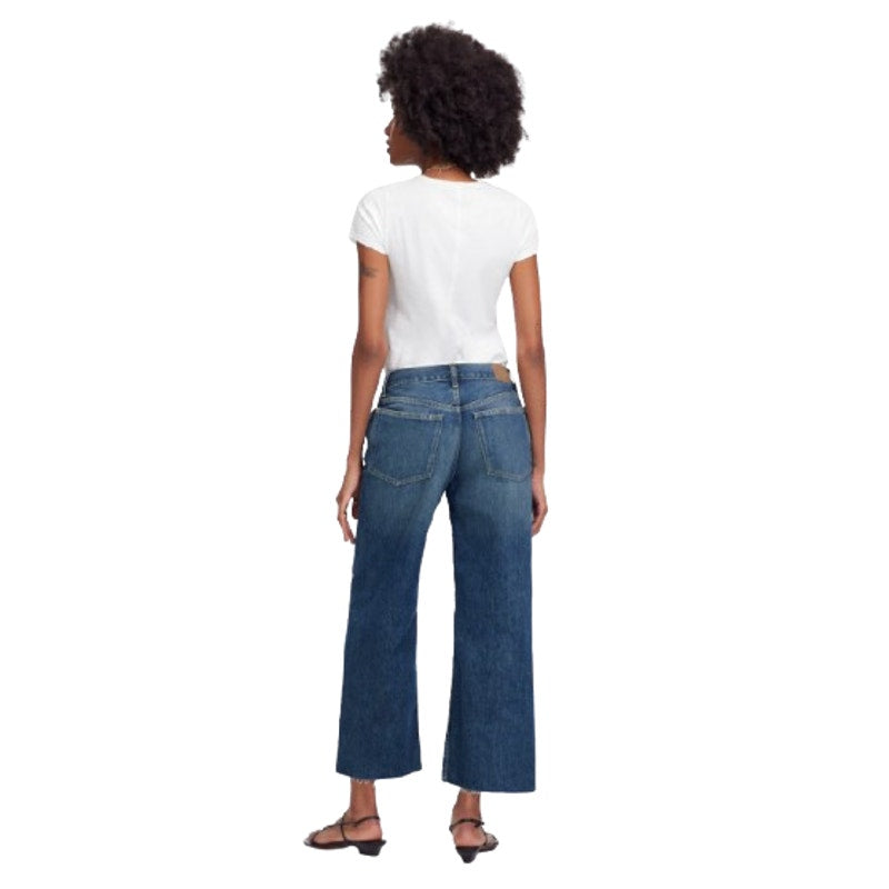MADEWELL Women's Baggy Crop Jeans Size 32 US 14 Croswell Blue NU172 Denim NWT