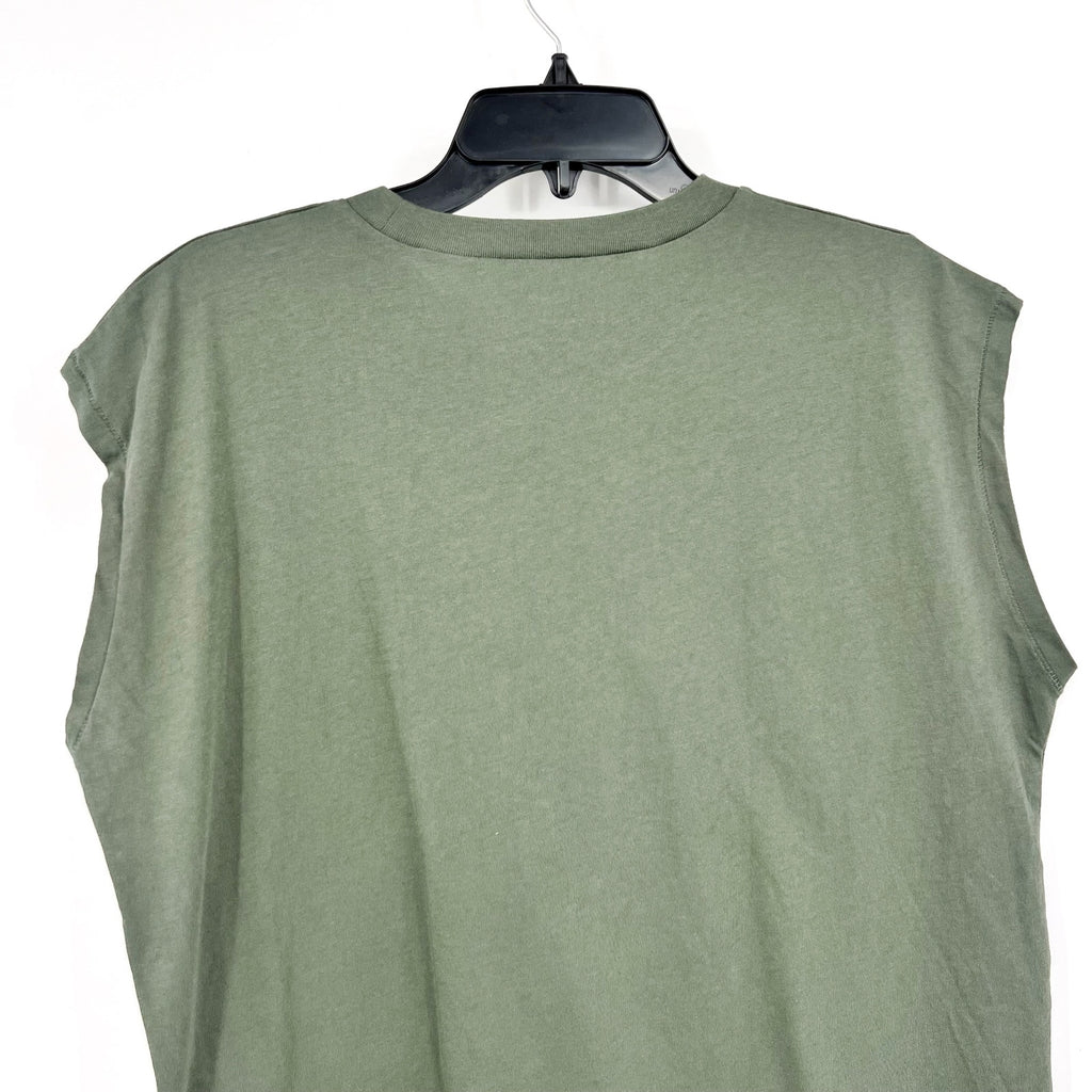 MADEWELL Women's Northside Vintage Muscle Tank Top Medium Foraged Green NWT