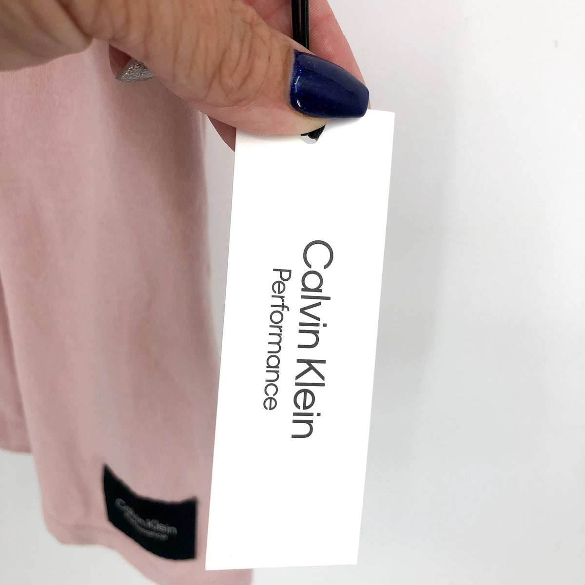 CALVIN KLEIN Women's V-Neck T-Shirt Small Secret Pink Short Sleeve NWT
