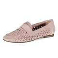 Diba True Womens Age Less Flat Loafers US 7 EU 38 Pink Suede Woven NWOB