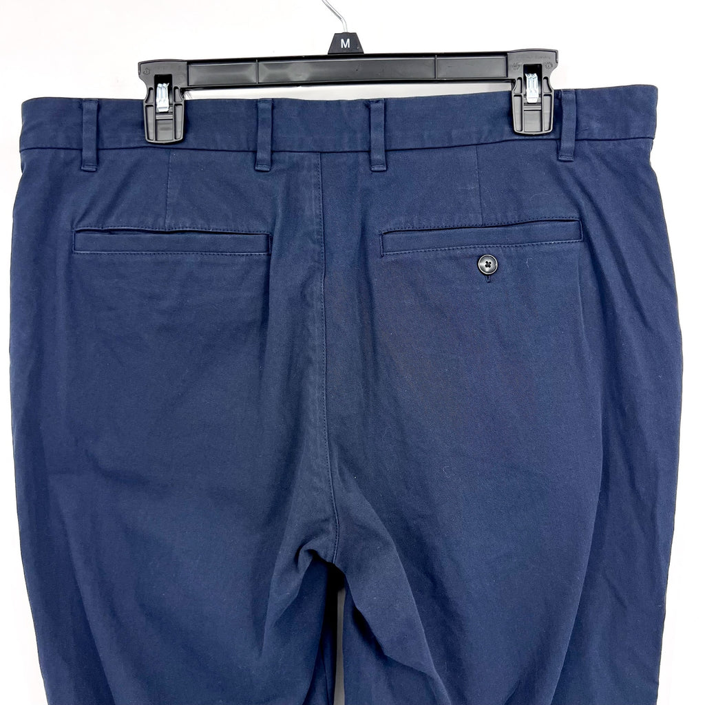 EVERLANE Men's Uniform Performance Chino 35x34 Navy Blue Slim Fit Pants NWT