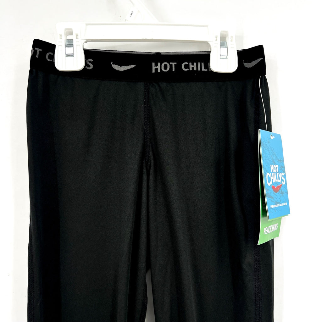 HOT CHILLYS Youth Boy's Peach Skins Base Layer Bottom XS Black NWT