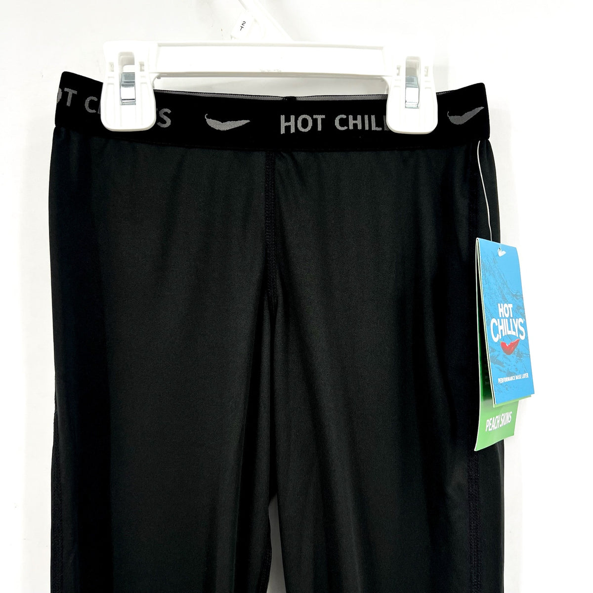 HOT CHILLYS Youth Boy's Peach Skins Base Layer Bottom XS Black NWT