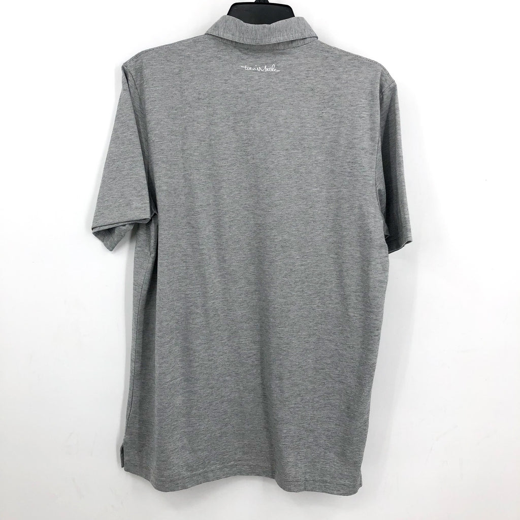 TRAVIS MATHEW Men's New York Yankees The Zinna Polo Shirt Small Heather Grey NWT