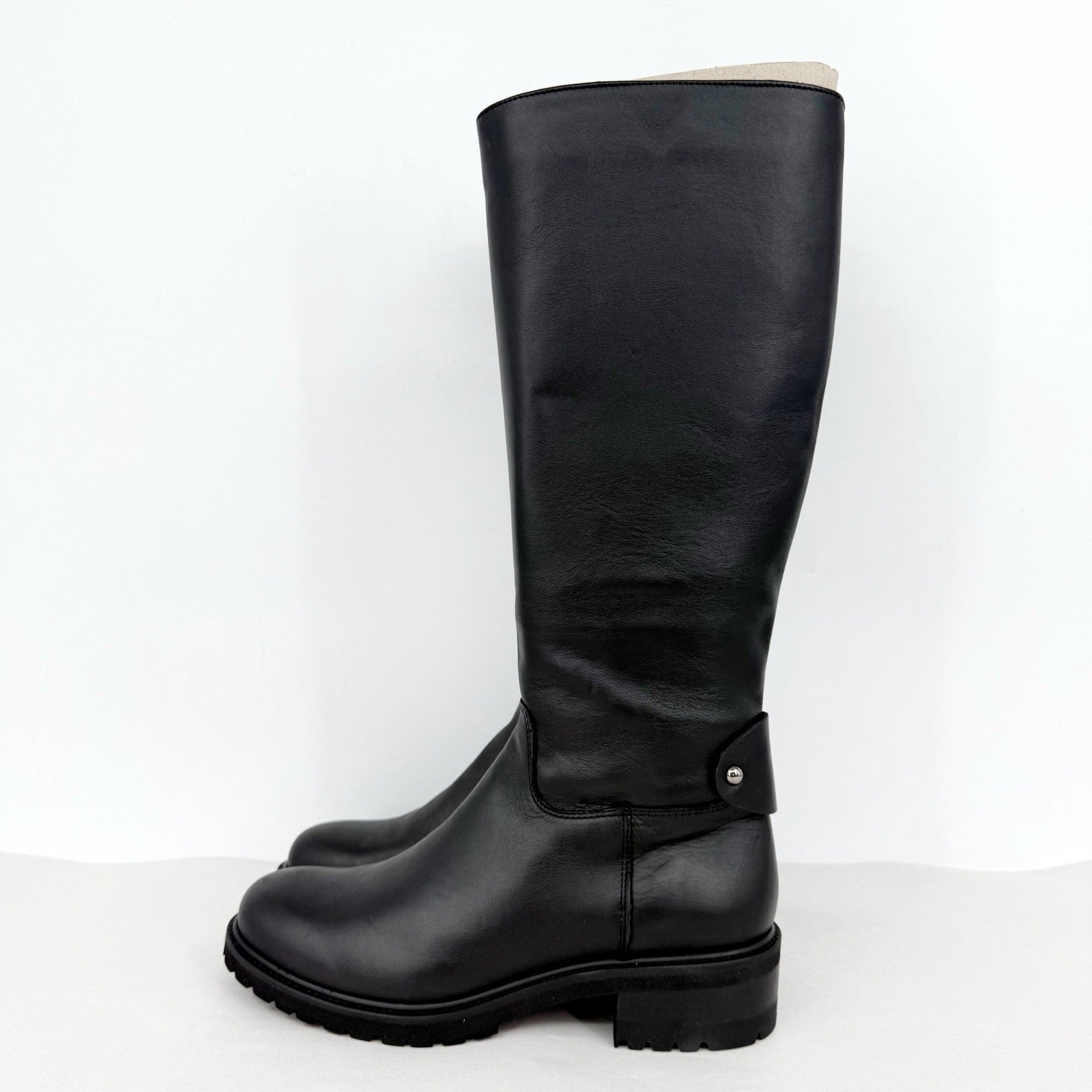 La Canadienne Womens Cate Knee High Boots US Size 9 EU 39 Black Leather NWOB