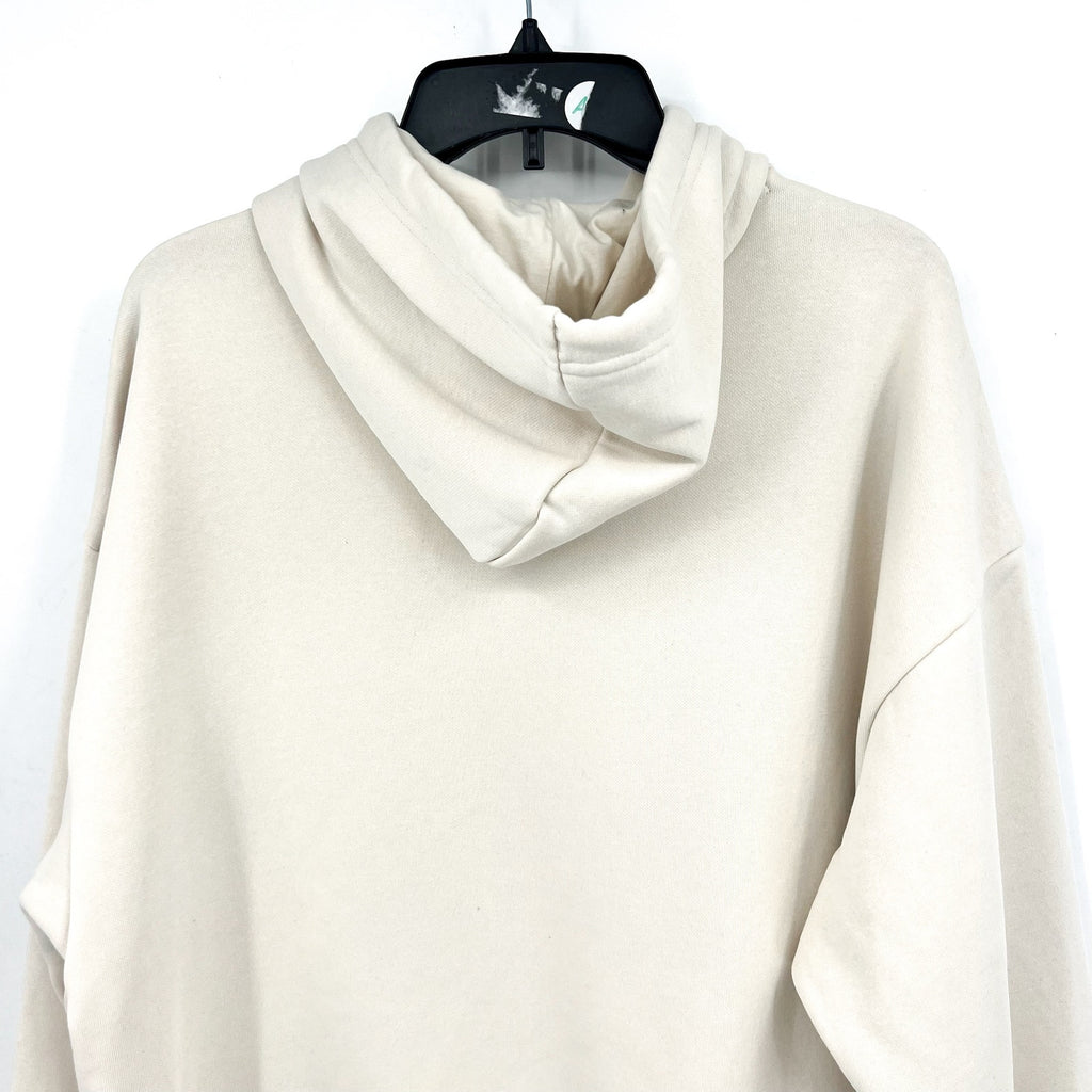 PUMA Women's Essentials+ Floral Vibes Fleece Hoodie Medium Cream Sweatshirt NWT