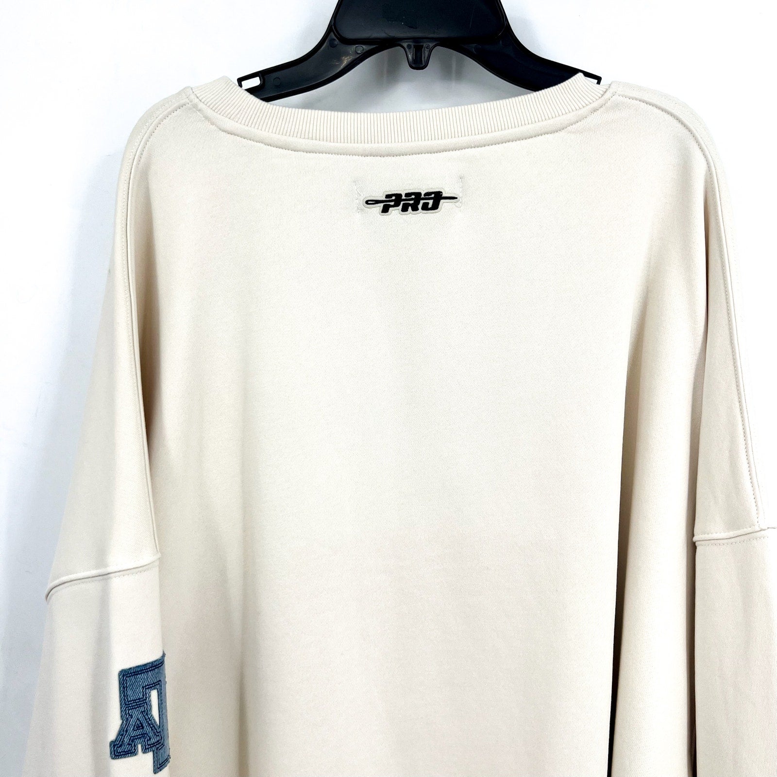 PRO STANDARD Womens Texas A&M Oversized Pullover Sweatshirt 2XL Cream Blue NWT