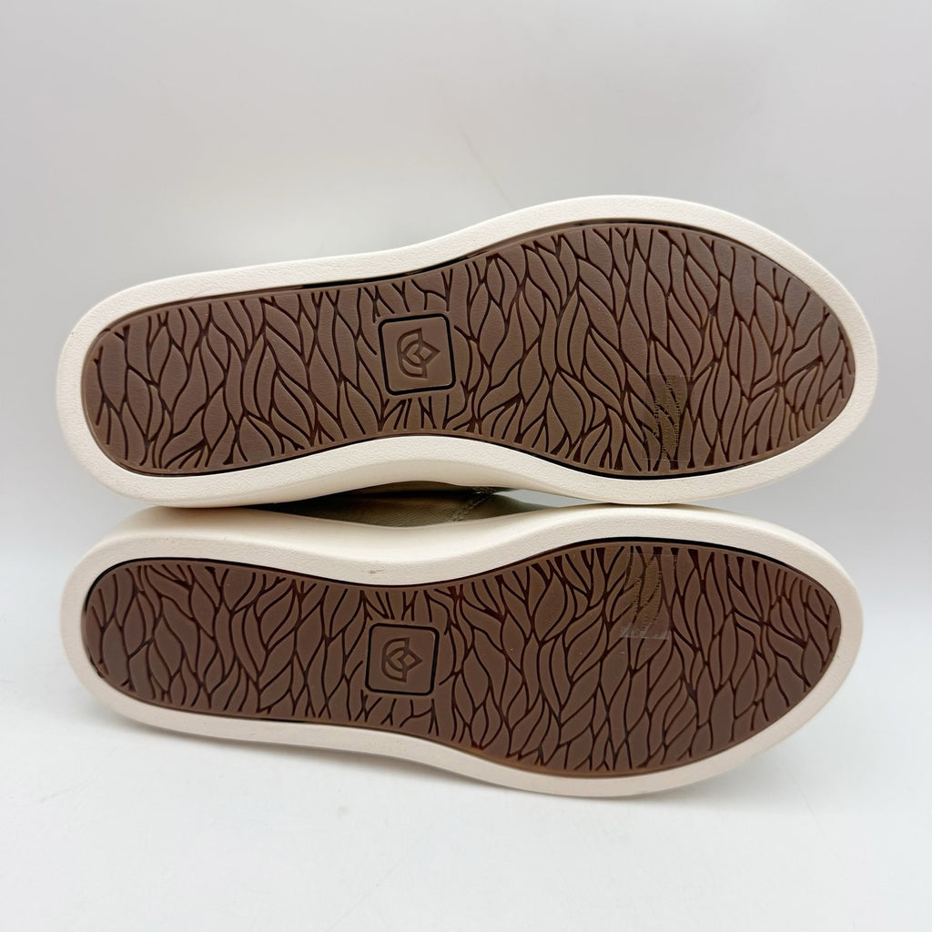 Spenco Womens Saylor Slip On Sneakers US 5 M EU 35 Champagne Gold Leather NIB