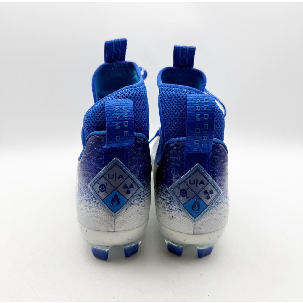Under Armour Mens Spotlight Lux MC 2.0 Football Cleat Size 8.5 Blue White NWOB