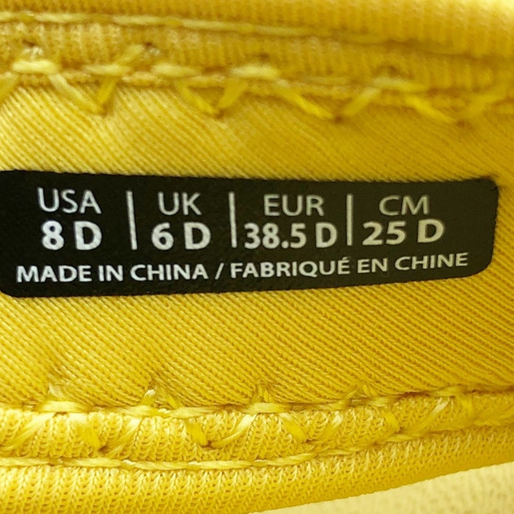 Spenco Womens Yumi Gecko Sandals US 8 WIDE Sundress Yellow Flip Flop NWT