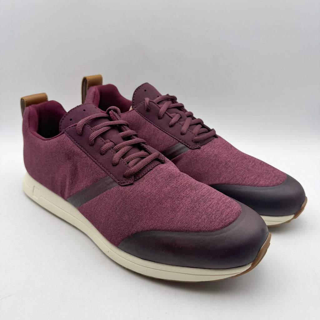 YORK Athletics Mens Henry Runner Sweatshirt Casual Sneakers Size 12 Red Knit NIB