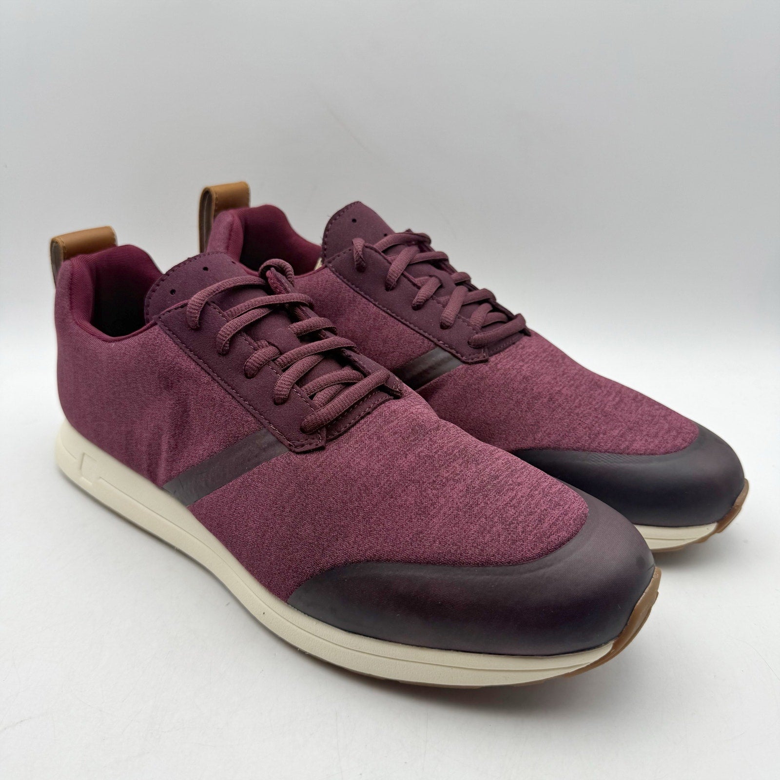 YORK Athletics Mens Henry Runner Sweatshirt Casual Sneakers Size 12 Red Knit NIB