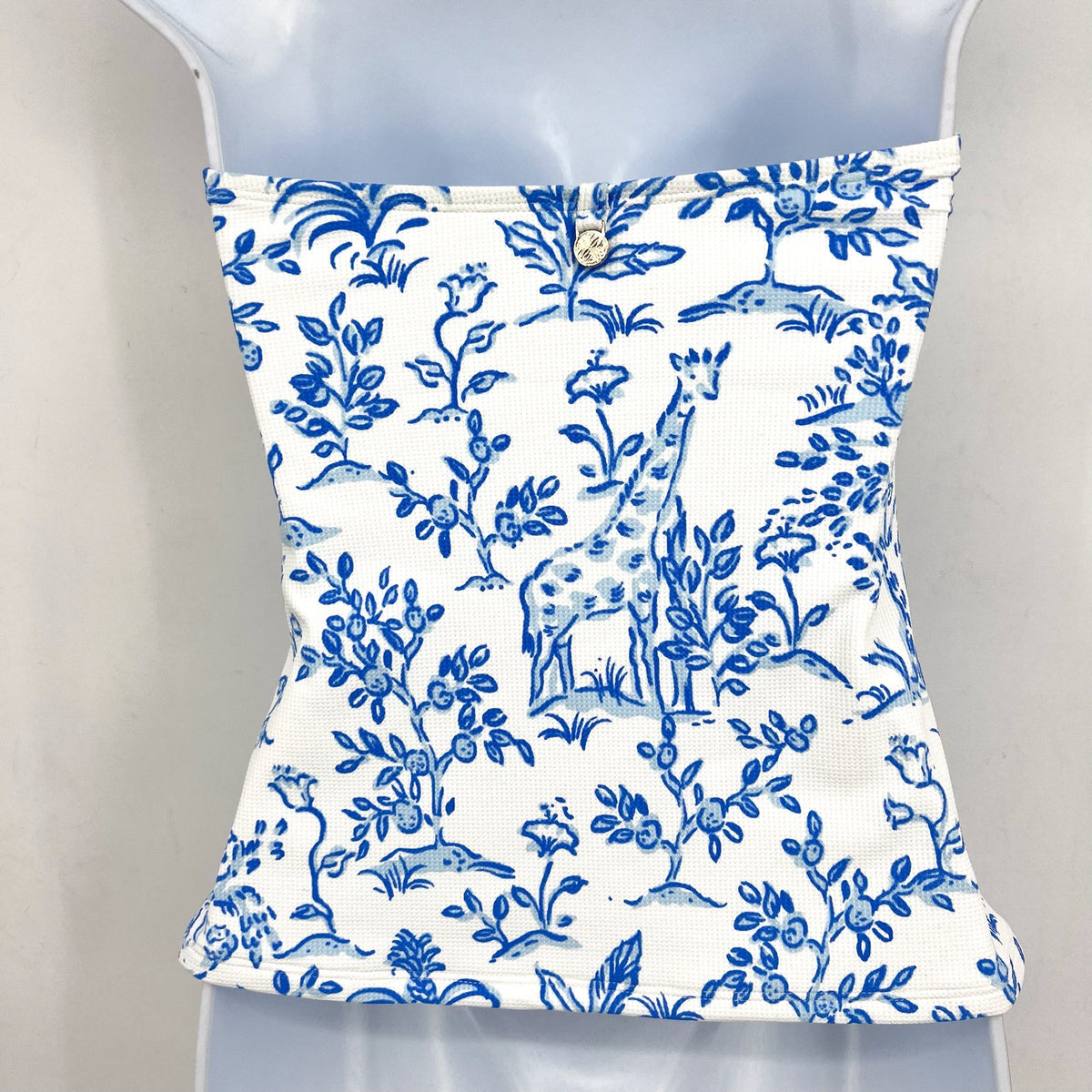 LILLY PULITZER Women's Flamenco Tankini Top Size 2 Resort White Tall Tales NWT