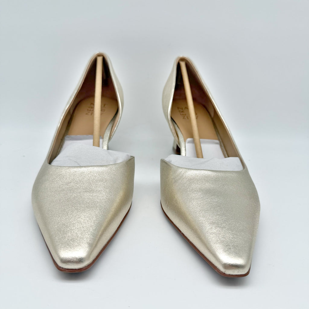 Naturalizer Womens Dalary Pumps Size 12 M EU 43 Champagne Gold Leather NIB