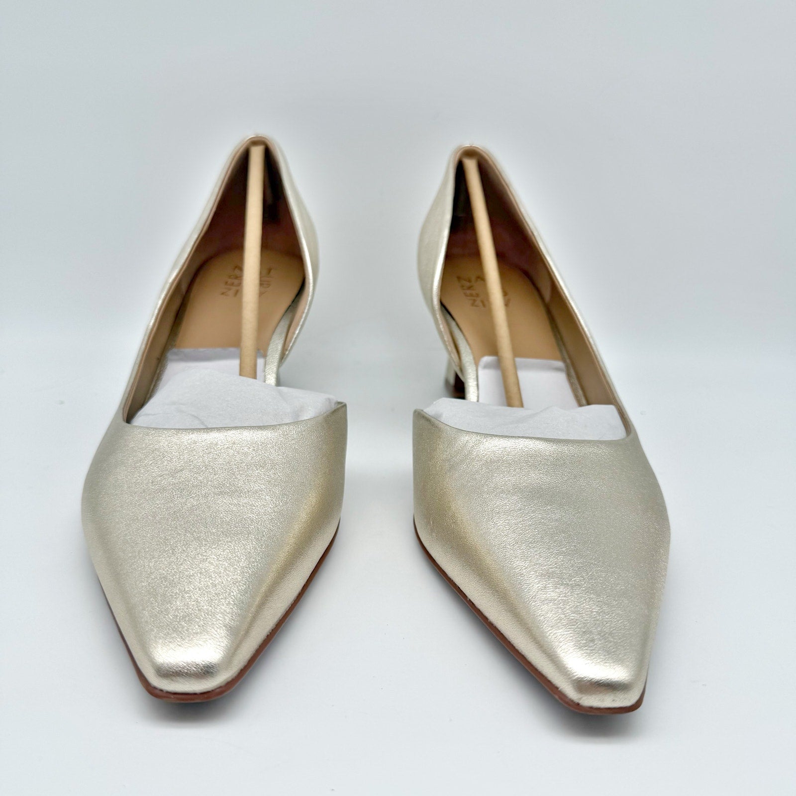 Naturalizer Womens Dalary Pumps Size 12 M EU 43 Champagne Gold Leather NIB