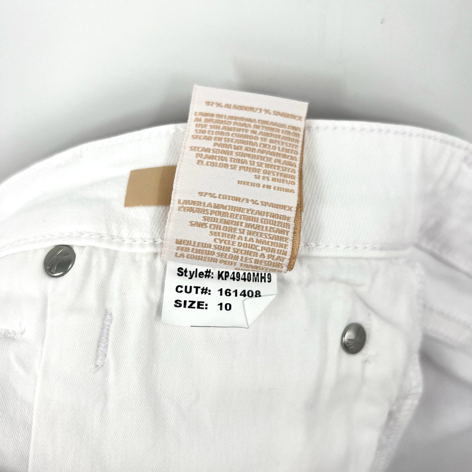 KUT FROM THE KLOTH Womens Catherine Boyfriend Jeans Size 10 Optic White NWT