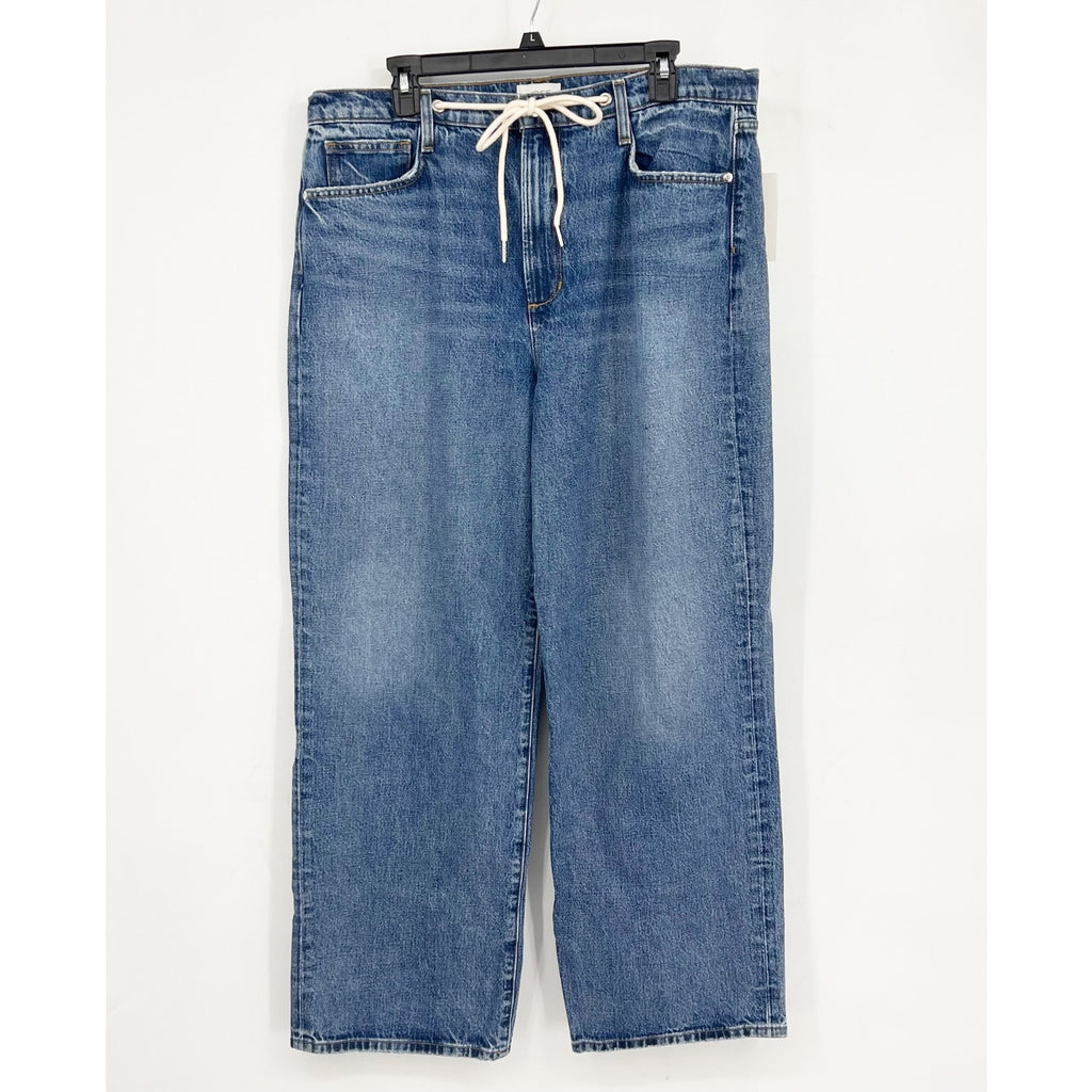 JOE'S JEANS Women's The Ryan Drawcord Jeans Size 32 Blue Impact Wide Leg NWT