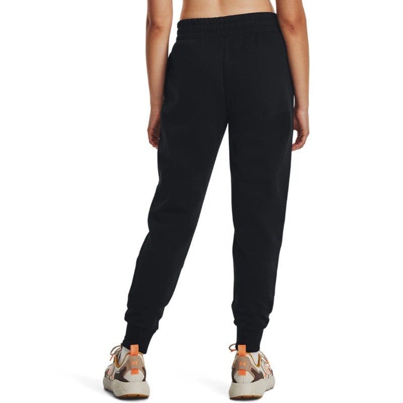 UNDER ARMOUR Womens Training Rival Fleece Joggers 1X Black Drawstring Pants NWT