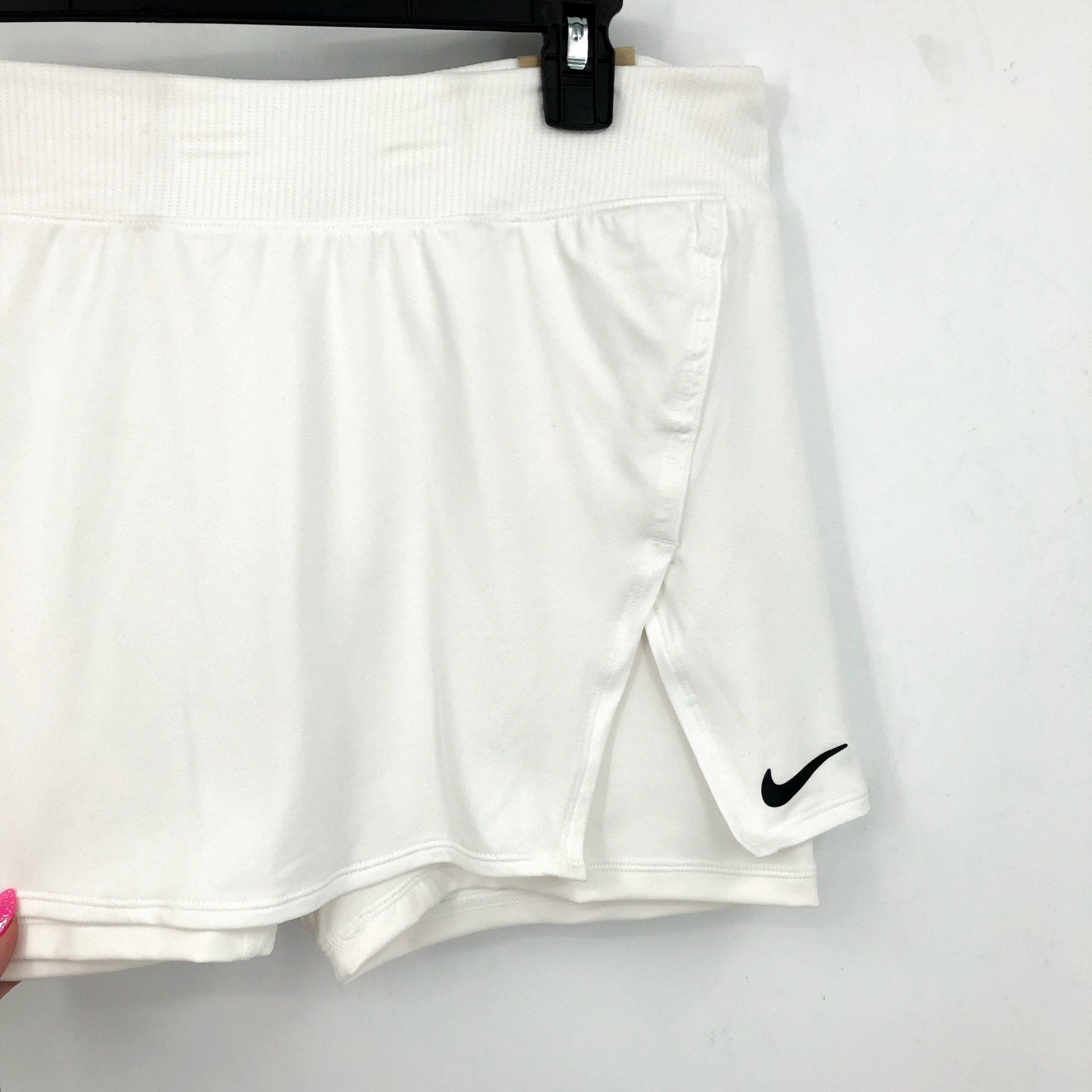 NIKE Women's Court Dri-FIT Victory Tennis Skort XL White Standard Fit NWT