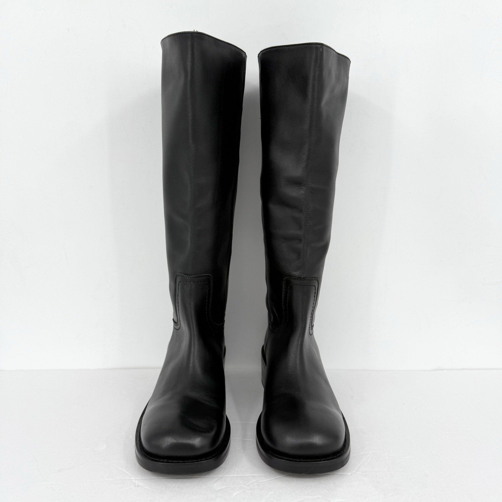 Steve Madden Womens Riggs Knee High Boots US 10 M EU 41 Black Leather NWOB