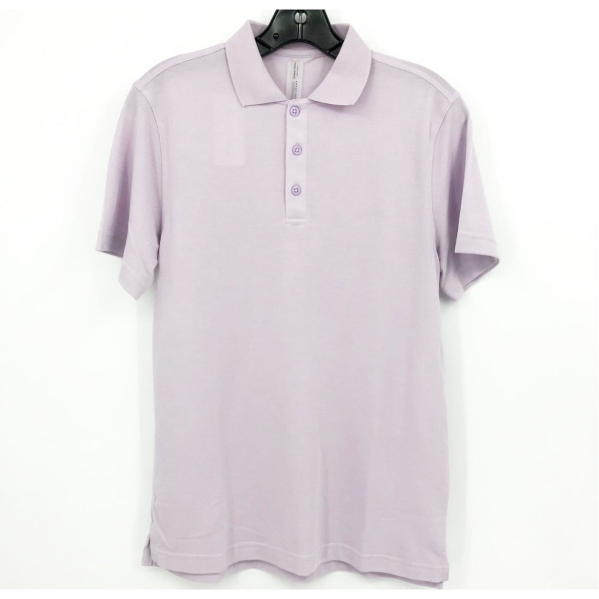 OUTDOOR VOICES Mens Birdie Polo Shirt 3XL Light Purple Lavender Short Sleeve NWT
