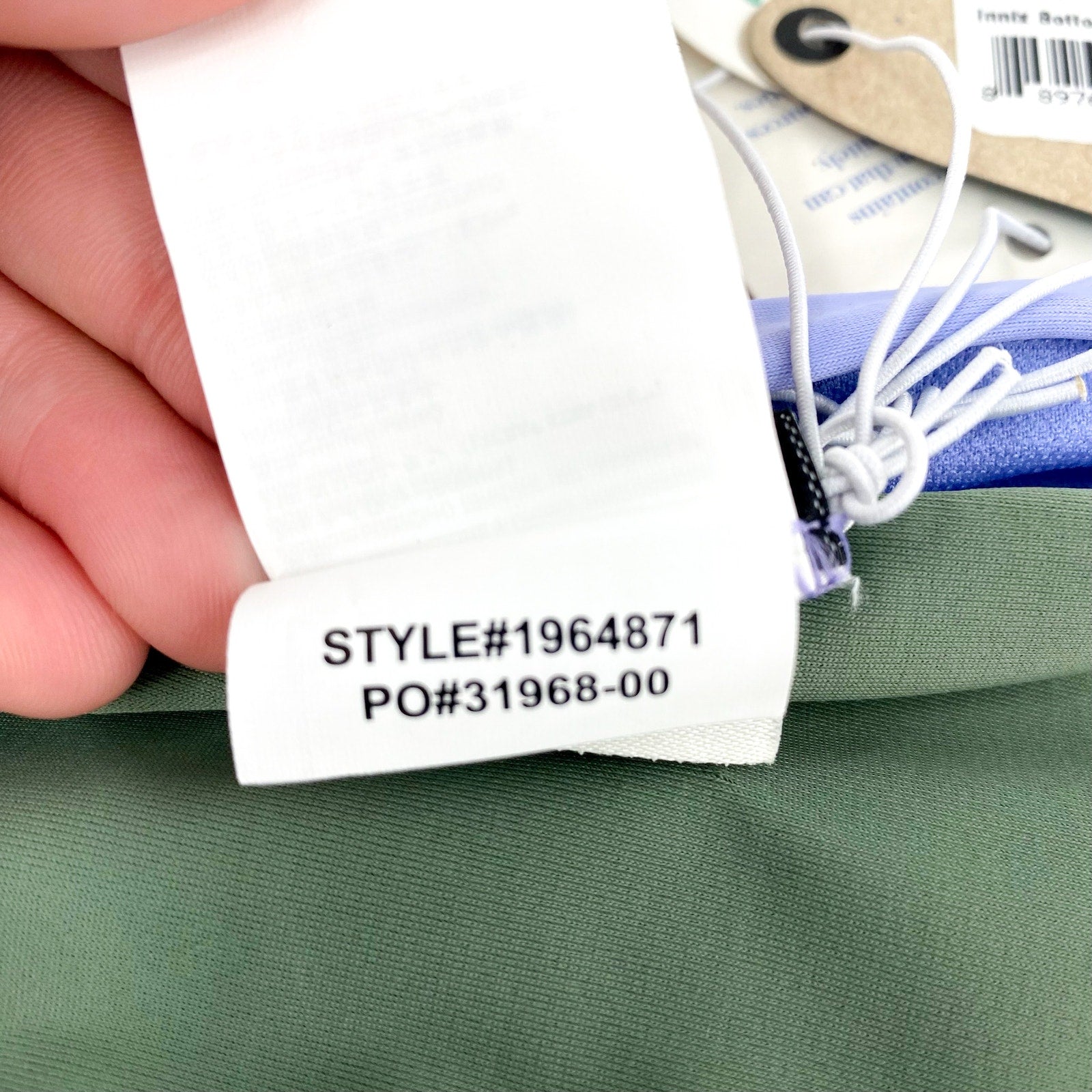 PRANA Women's Innix Bikini Bottom Medium Army Green Colorblock NWT