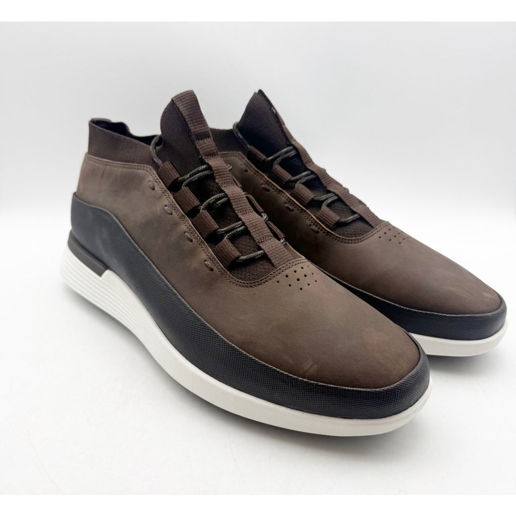 Wolf & Shepherd Mens Crossover Mid WTZ Sneakers Size 11 Dark Brown Leather NWOB