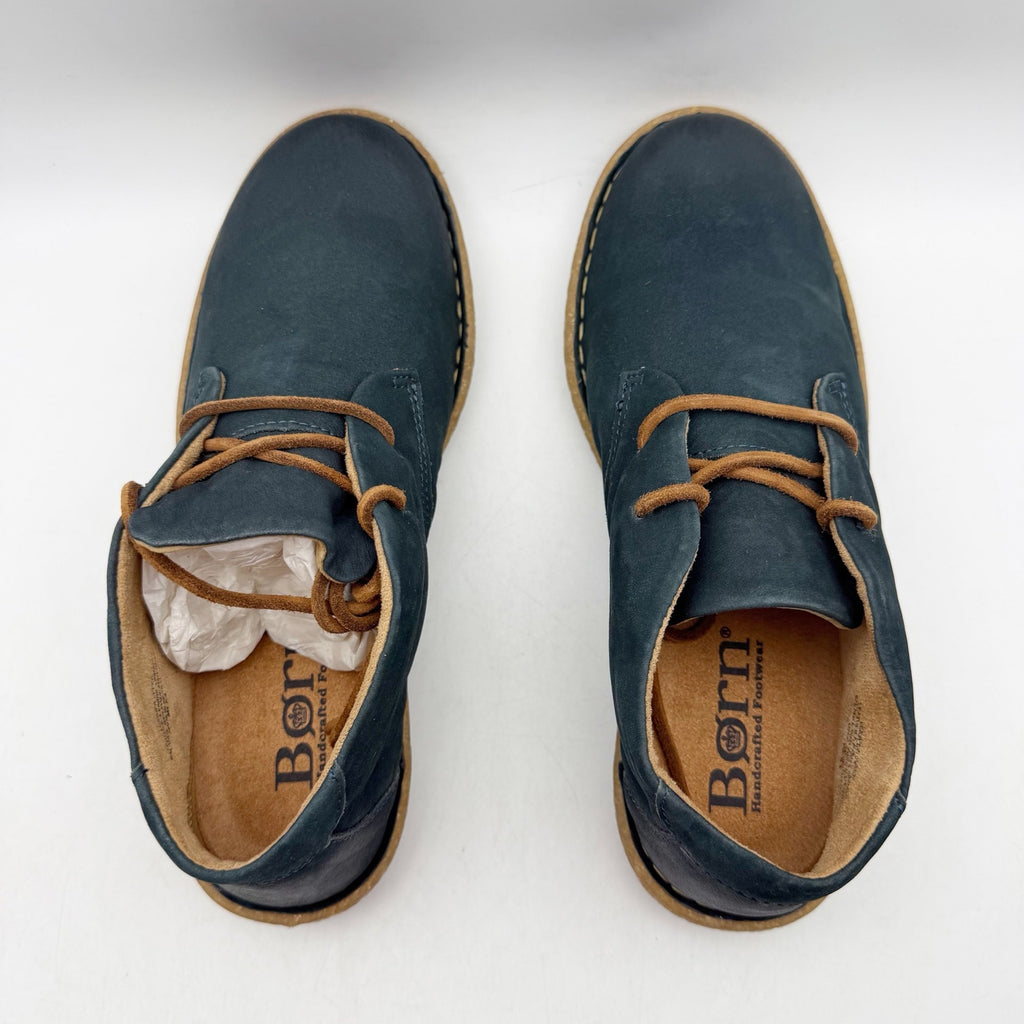 Born Womens Nuala ll Chukka Ankle Booties US 7 Navy Blue Nubuck NWOB