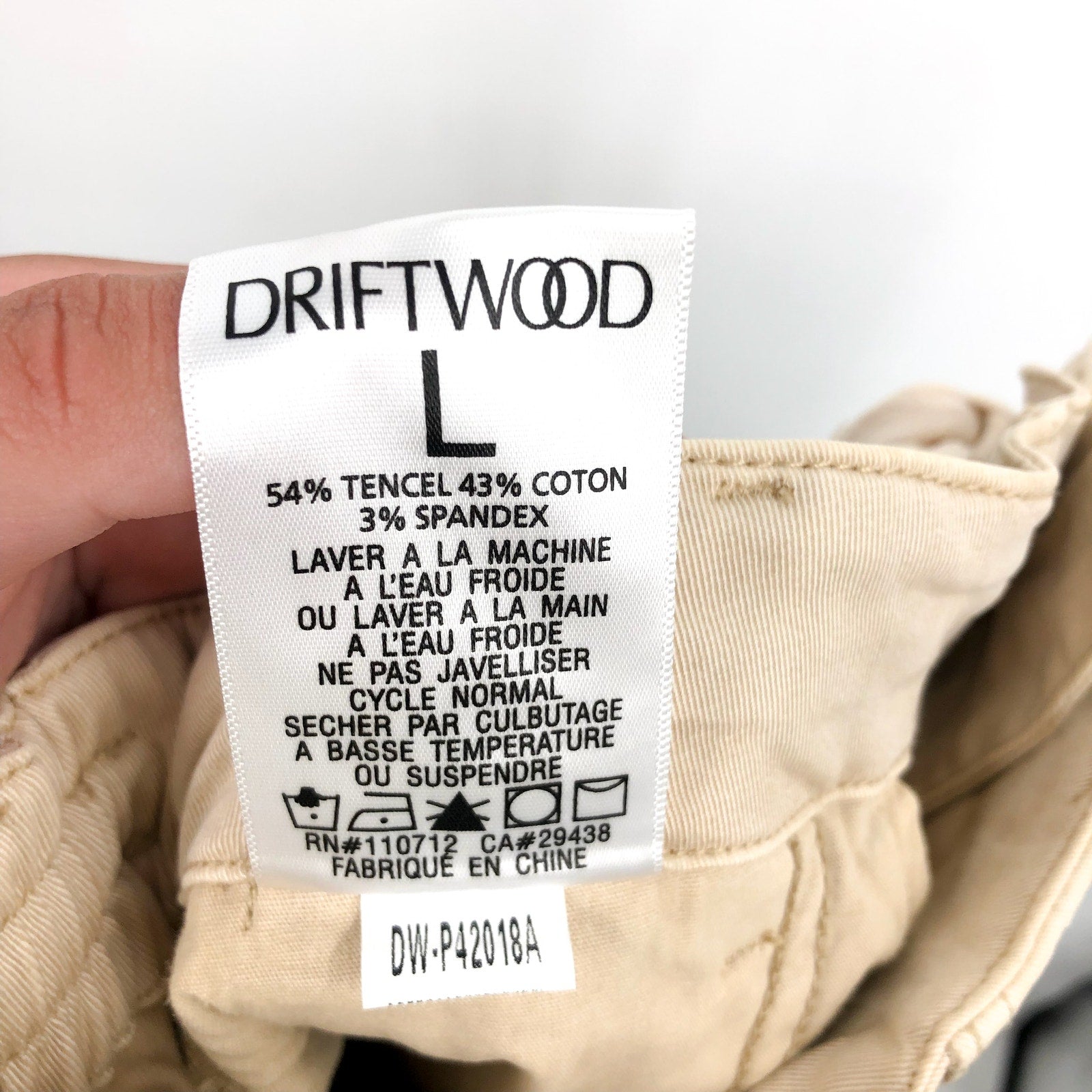 DRIFTWOOD Women's Embroidered Casual Pants Large Beige Floral NWT