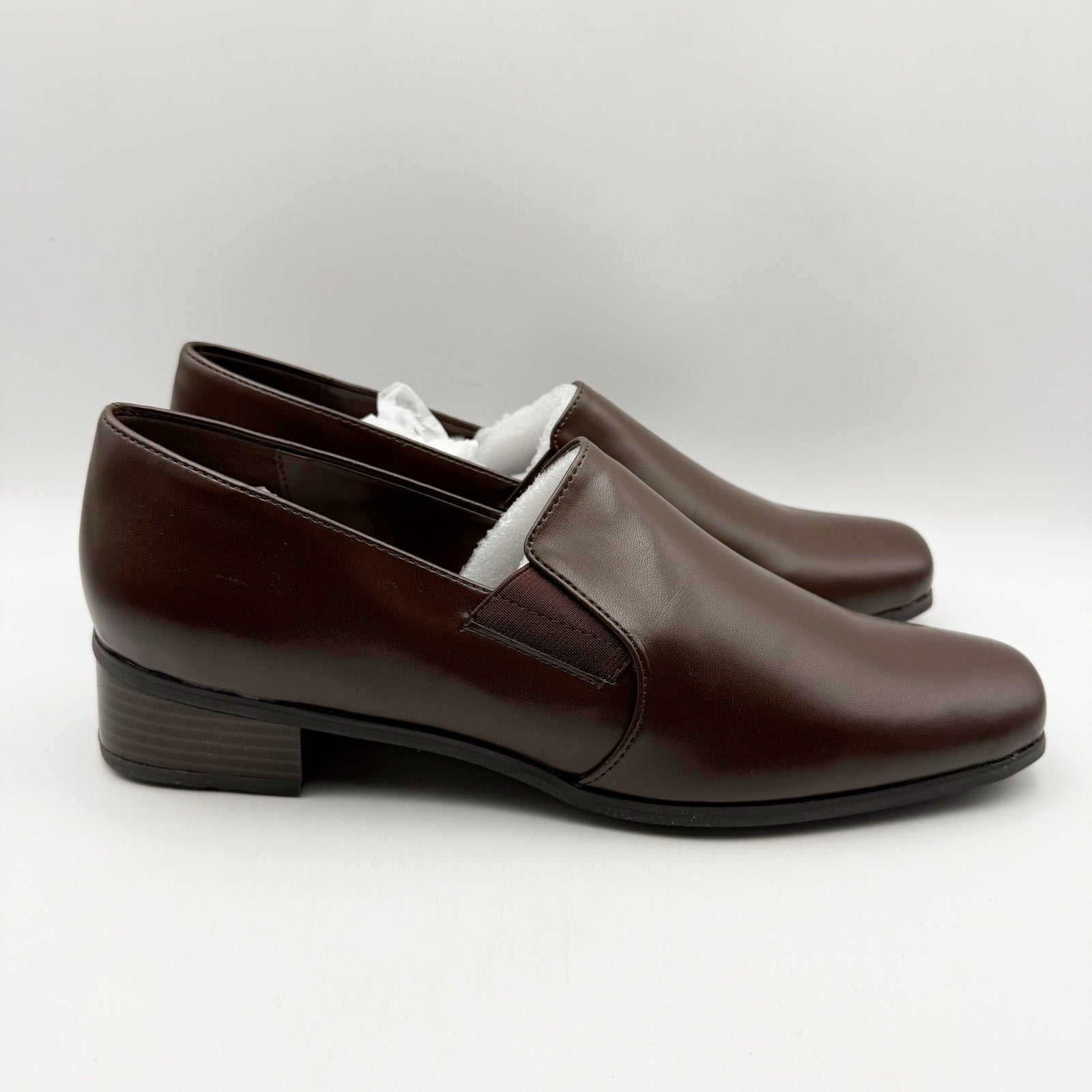 TROTTERS Womens Ash Slip-On Loafers US 11.5 NARROW EU 42.5 Brown NIB