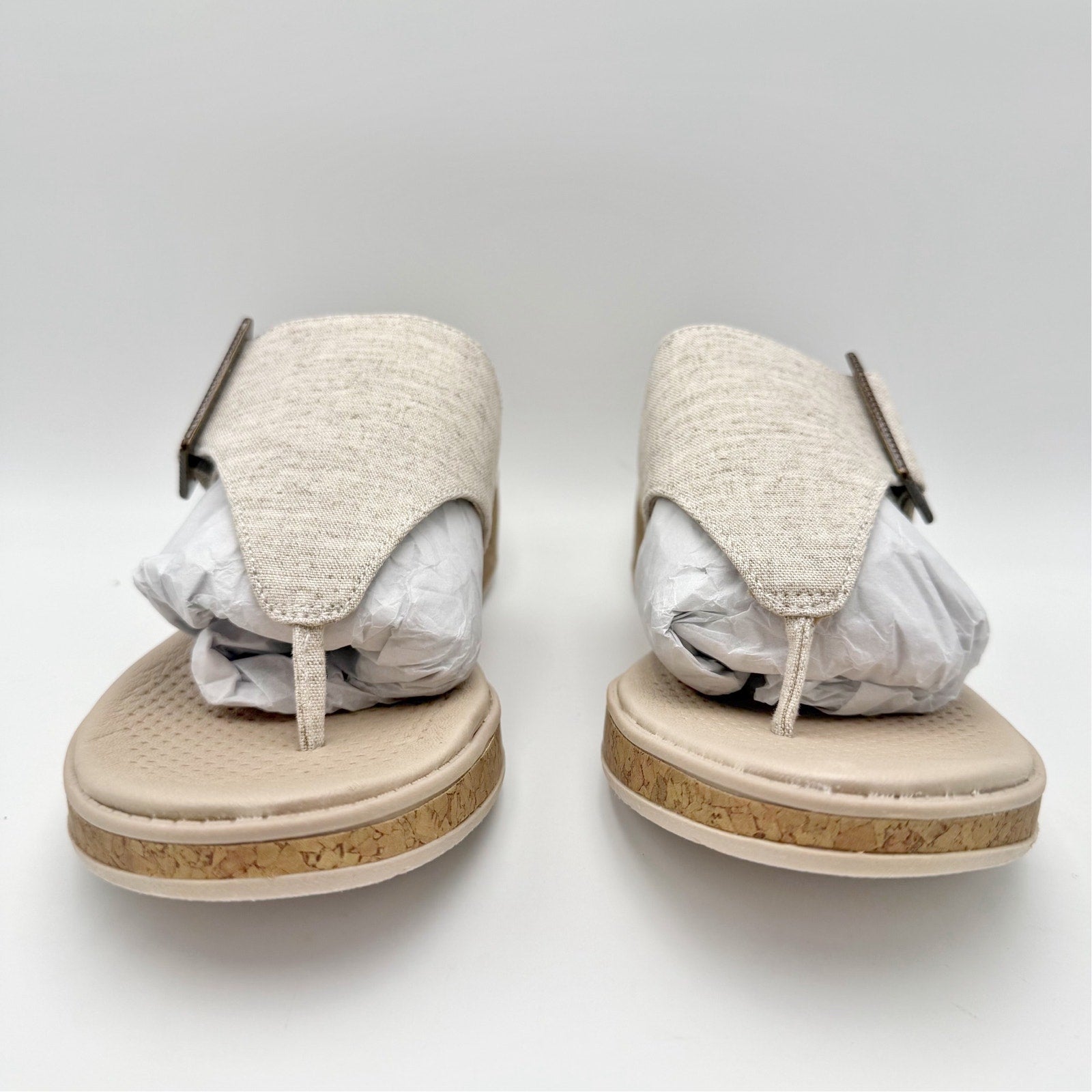 Bzees Womens Bay Wedge Sandals US 10 M EU 41 Beige Tan NIB
