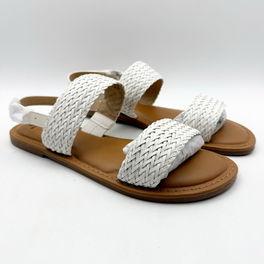 Isaac Mizrahi Live Womens Rosalyn Sandals US 7.5 M EU 37.5 White NIB