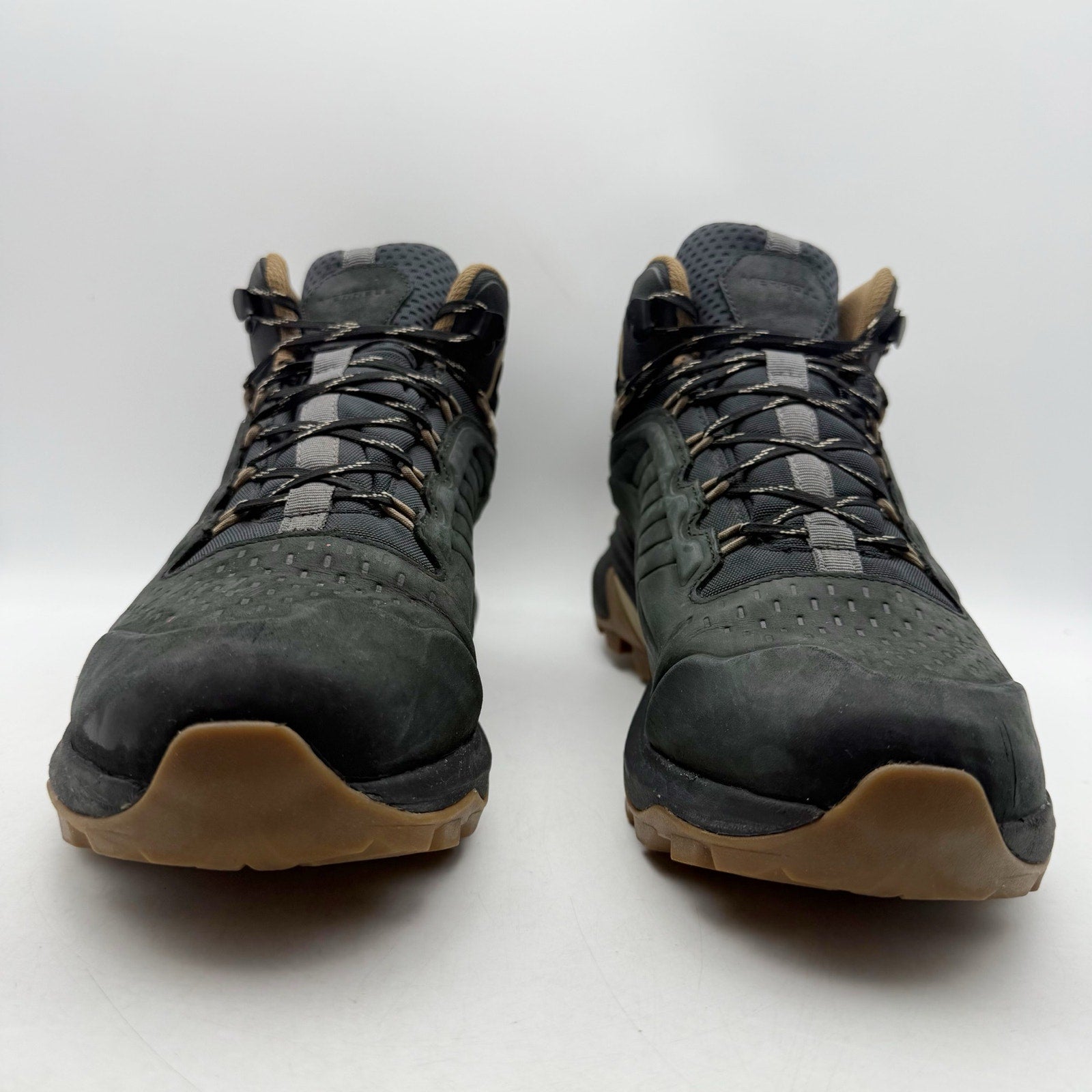 Merrell Mens Moab Speed 2 Hiking Sneakers US 11 Black Leather Waterproof NWOB