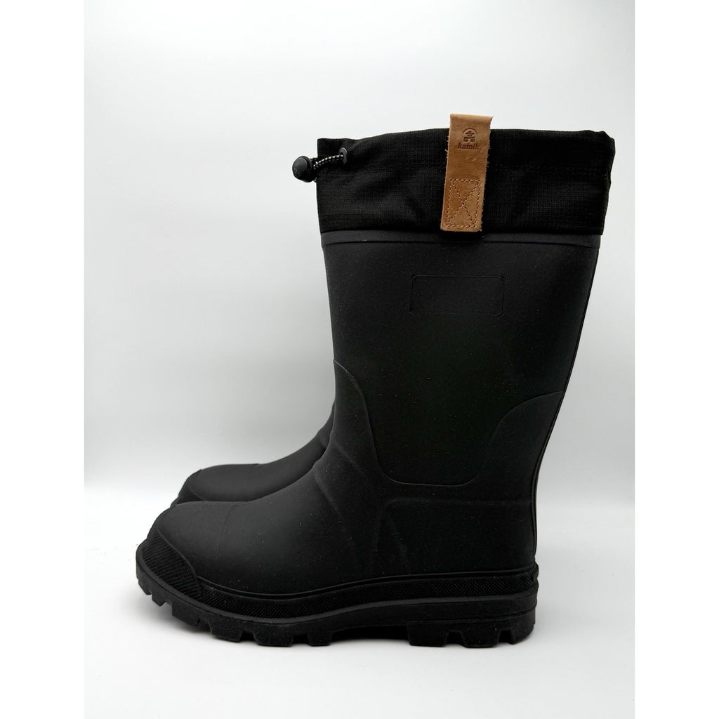Kamik Mens Tundra Winter Boots Size 10 M EU 43 Black Waterproof Mid-Calf NIB