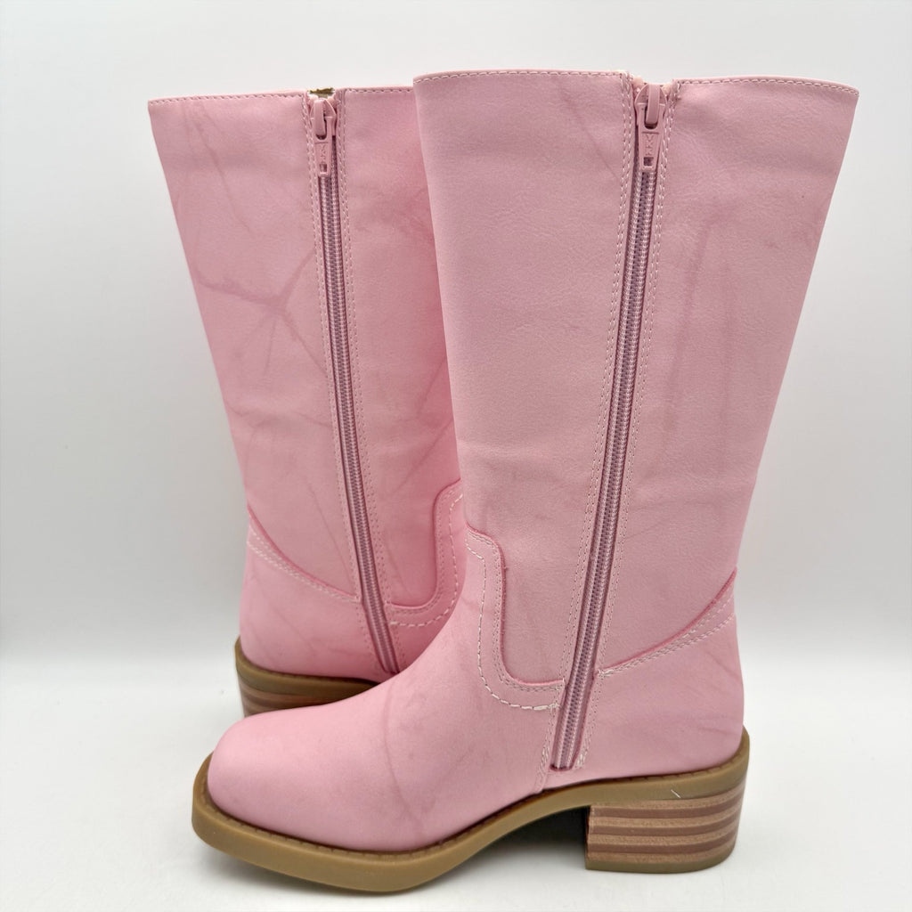 Frye & Co. Girls Miranda Riding Boots US 2 M EU 33.5 Light Pink NWOB