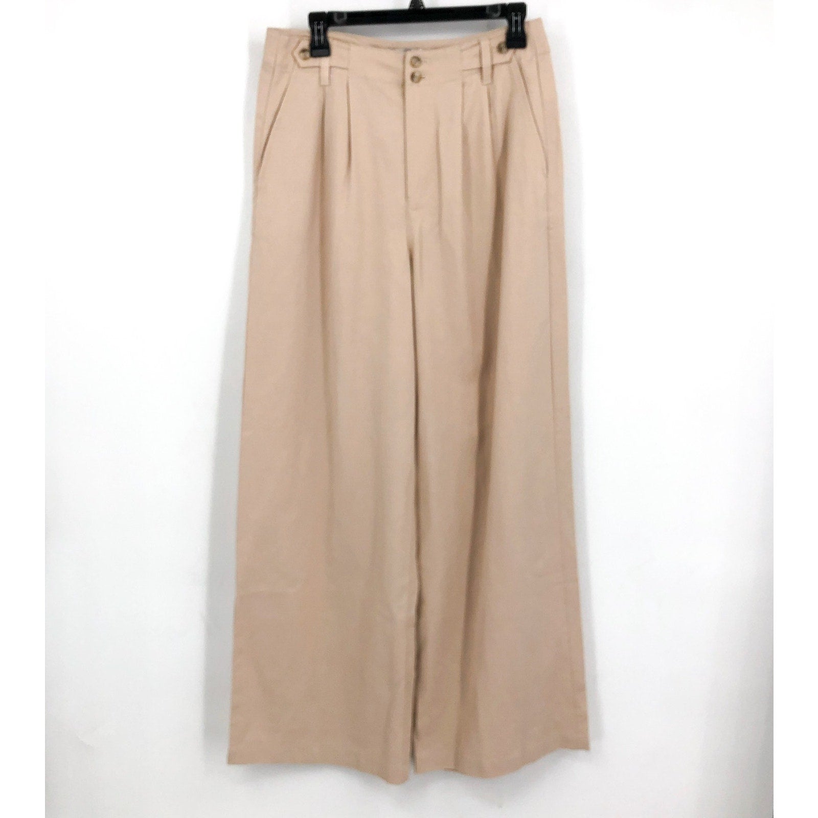 MADEWELL Women's The Harlow Pants Size 6 Tan Harvest Moon Wide Leg NG521 NWT